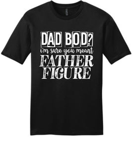 Dad Bod? I'm sure you meant Father Figure black graphic cotton tshirt