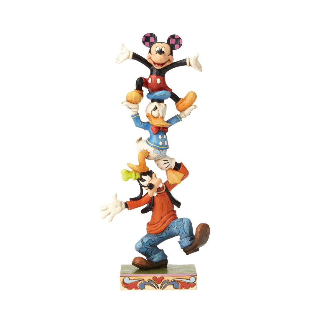 Disney Traditions Goofy, Donald Duck and Mickey in a beautifully handcrafted Jim Shore collector piece.