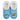 Don't Worry BEE Happy Embroidered Design on super soft womens slippers in light blue color