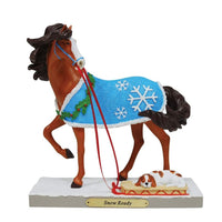Enesco the Trail of Painted Ponies horse and dog Snow Ready Figurine 