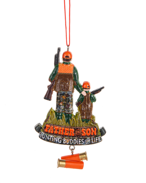 Father and Son Hunting Ornament