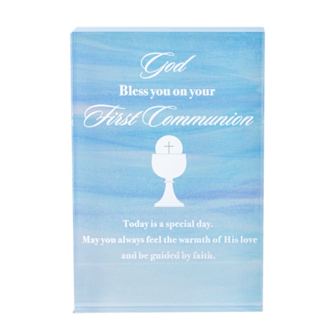 First Communion Gift Plaque God Bless You