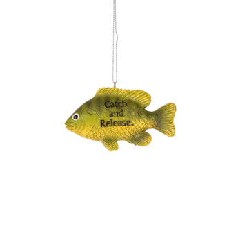 Catch and Release fish Christmas Ornament 