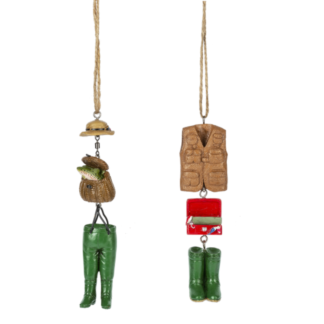 Fisherman Waders and Boots Hanging Ornament