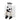 Black and white fluffy cow shelf sitter figurine with soft fur accents and hands folded together in front by Ganz Gift.