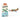 Foam glider airplane novelty toy with "Give a Flying F*ck" gag gift packaging