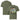 Funny golf t-shirt with cartoon moose and golf ball joke on Moss green Comfort Colors tee