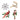Four sparkly holiday lapel pins including a reindeer, snowflake, candy cane, and cardinal for this year's fashion statement accessory.
