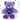 Glam the purple bear makes a perfect sleepover companion