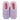 Grandma: A mom without rules light purple slippers with pink sherpa lining. Funny womens slippers for mothers day.