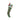 Green with Red Stripes Christmas Stocking Ornament