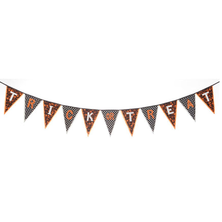 Halloween Trick or Treat Pennant Banner 