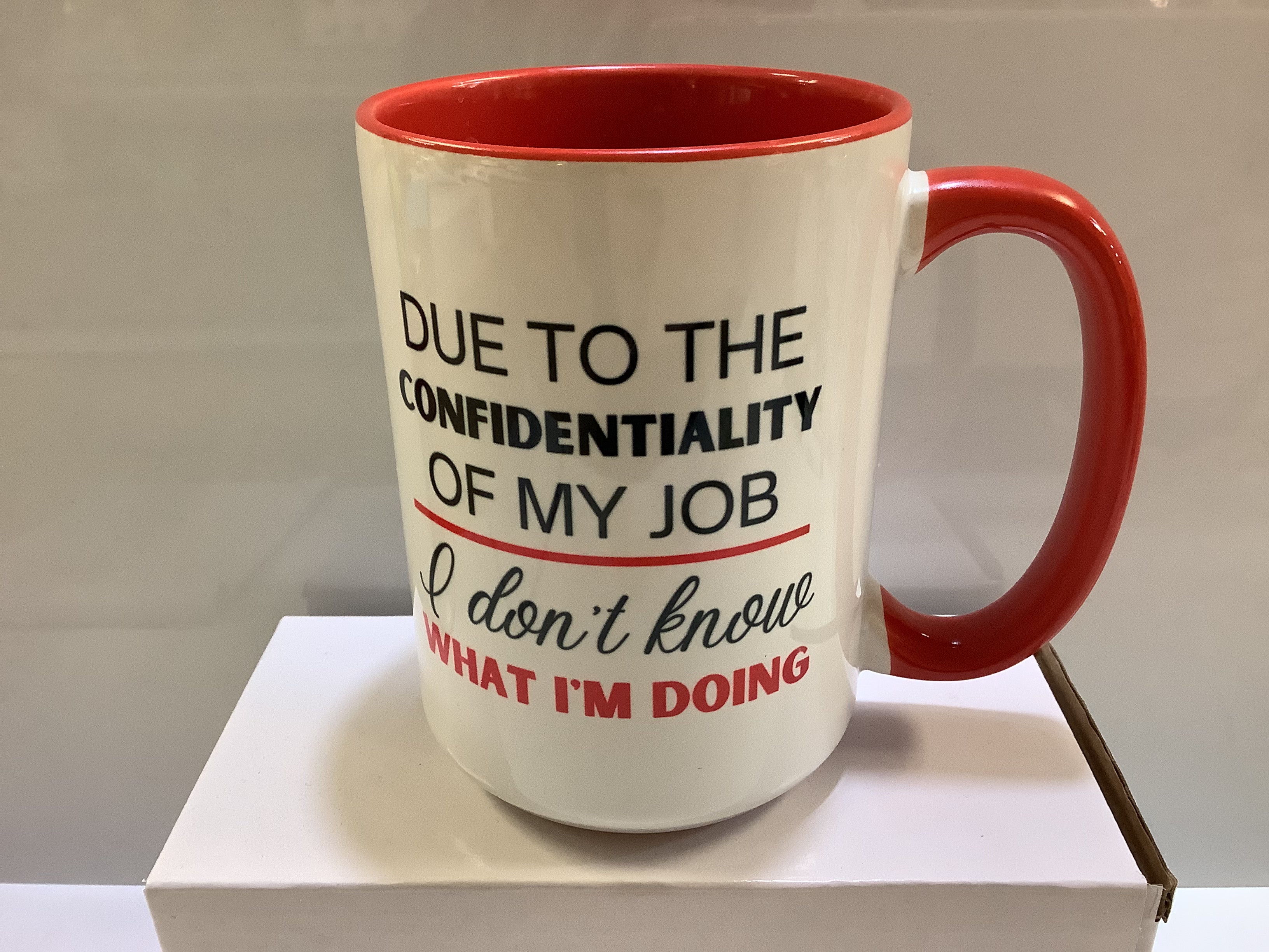 Coffee Mug Due to Confidentiality of My Job I Don't Know What I'm Doing