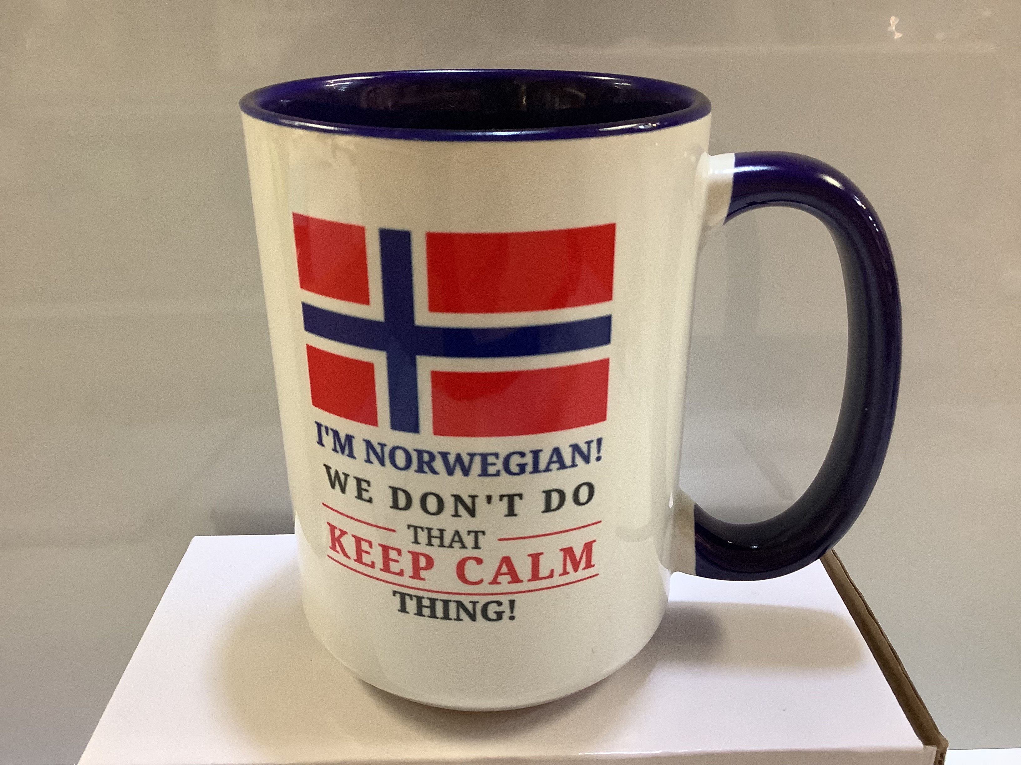 Coffee Mug I'm Norwegian! We Don't Do That Keep Calm Thing!