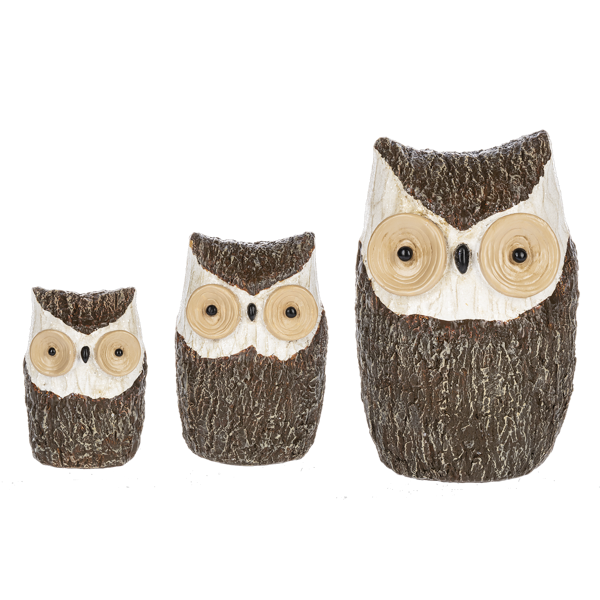 Snow Owl Set of 3 pieces