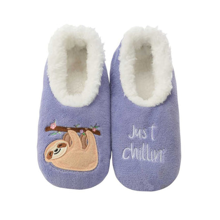 Just Chillin Sloth cute slippers from snoozie