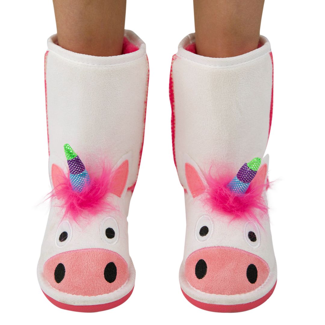 Unicorn Toasty Toez Slipper Boots for Kids - Magical Comfort