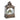 Decorative lantern with snowman and Christmas tree inside on a white background
