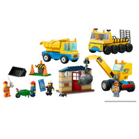 LEGO CITY Construction Trucks and Wrecking Ball Crane