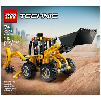 LEGO TECHNIC Backhoe Loader 104 piece building toy construction set for ages 7 and up.
