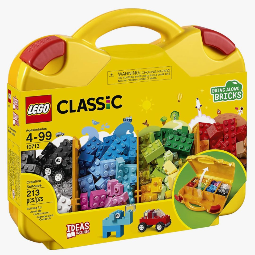 LEGO Classic Building Blocks Suitcase 213 pieces for ages 4+