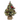 12-inch light-up Christmas tree with red cardinal, burlap base, mistletoe, berries, and pre-strung white lights - Chivilla Bay holiday decor.