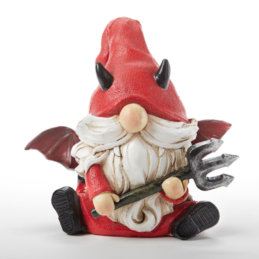 Little Red Devil Halloween Gnome Figurine