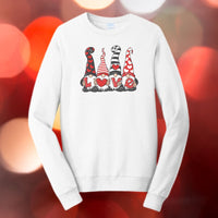 Graphic Crewneck Love Gnomes Sweatshirt