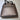 MKF Kearny pewter vegan leather tote bag with wallet by Mia K featuring gold hardware and structured design back side and bottom view