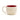 Beige mug with a red interior on a white background