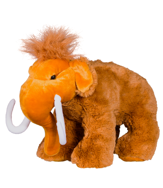 Plush stuffed mammoth 16" prehistoric soft plushie 