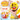 Emoji-themed Mira Ball with a hand holding it against a colorful background
