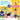 MiraBall SpongeBob's Patrick Plush Toy with other MiraBall plush toys for stress relief.