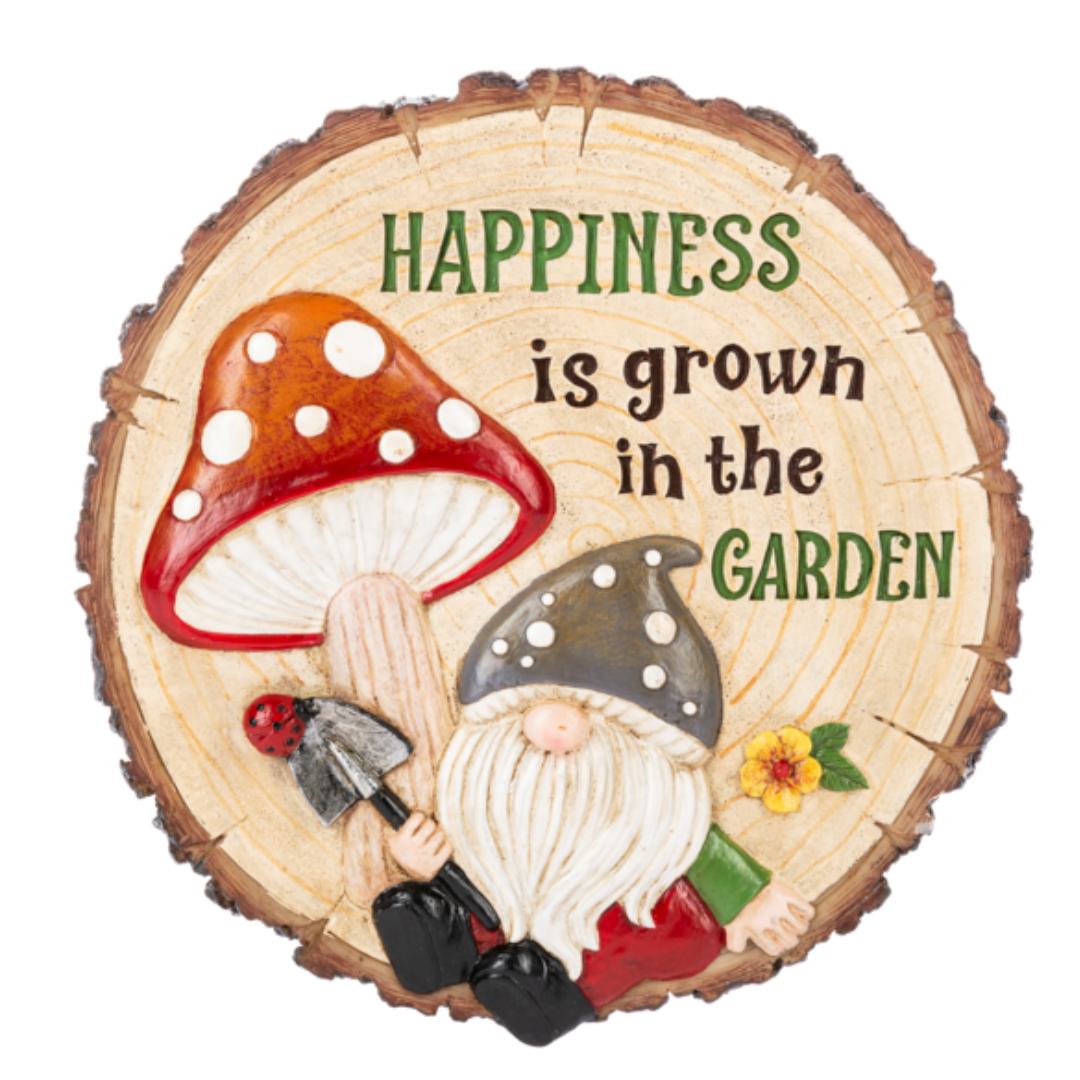 Garden Stepping Stone Mushroom Gnome with sayings