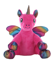 Nova, the hot pink winged unicorn, 16" Frannie and Friends addition