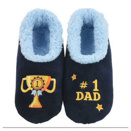 Number 1 dad super soft anti slip slippers for dad snoozies brand