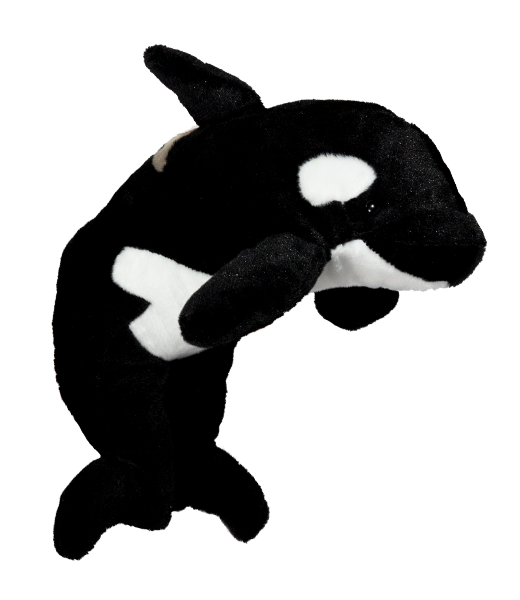 Orca Plush Whale  Black and White Endangered species stuffed animal 16"