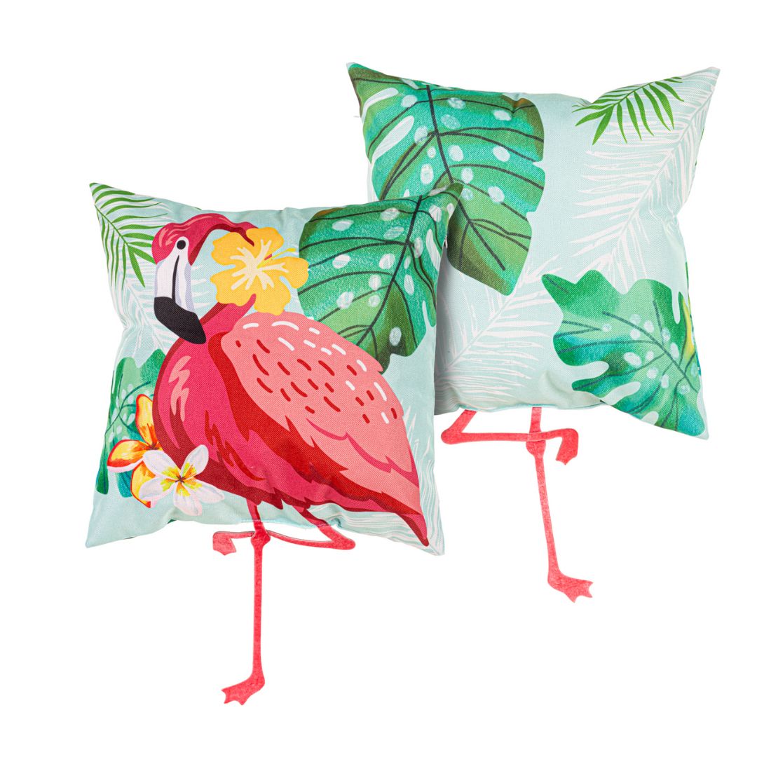 Outdoor Flamingo Pillow Cover 18 inches