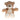 16-inch soft brown teddy bear with plush fur, tan belly, paws, and button eyes, perfect for cuddling. A huggable companion available at Chivilla Bay.