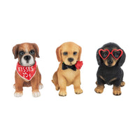 Valentine Dog Figurine - assorted