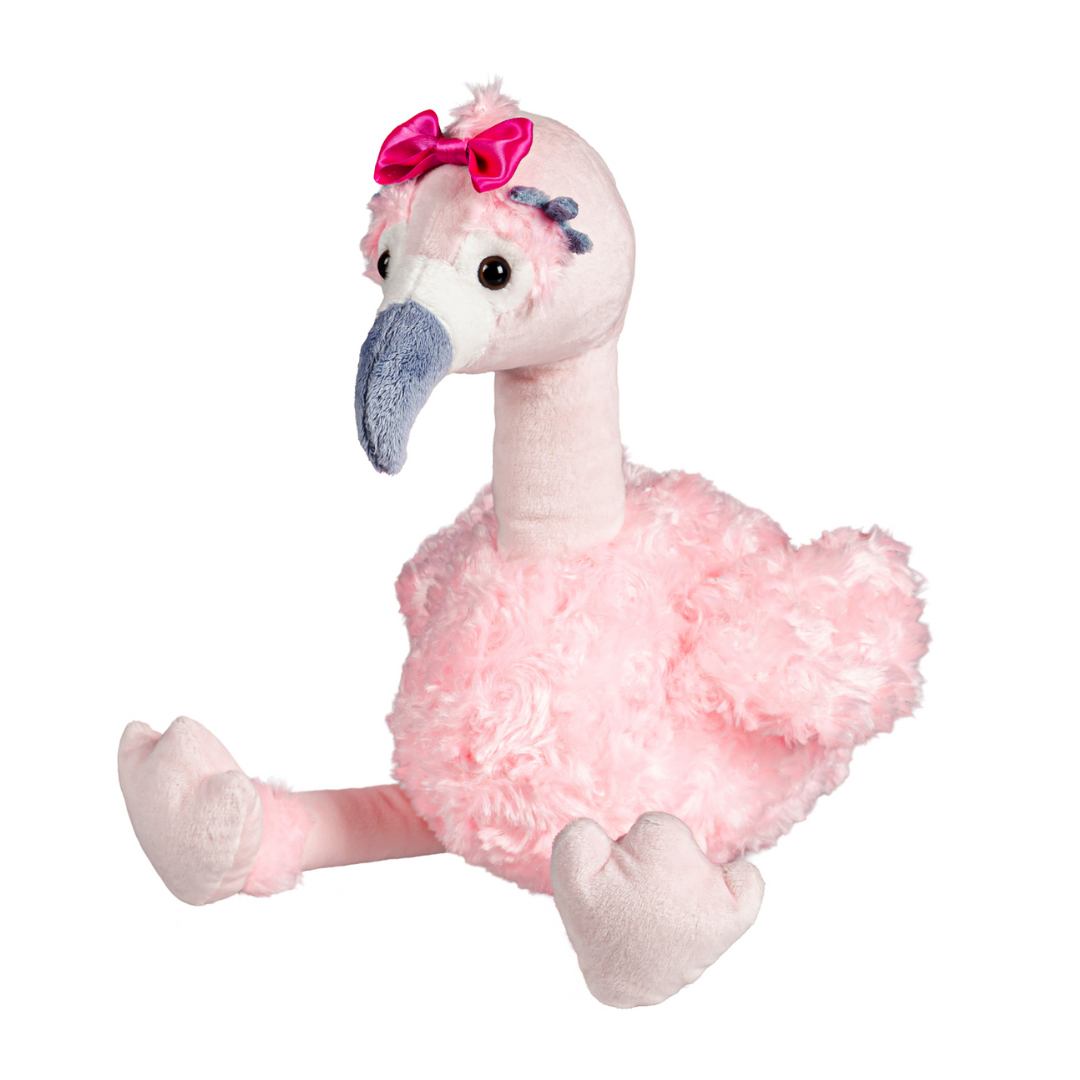 Pink Flamingo Stuffed Animal 10 inches and made from soft sherpa plush material