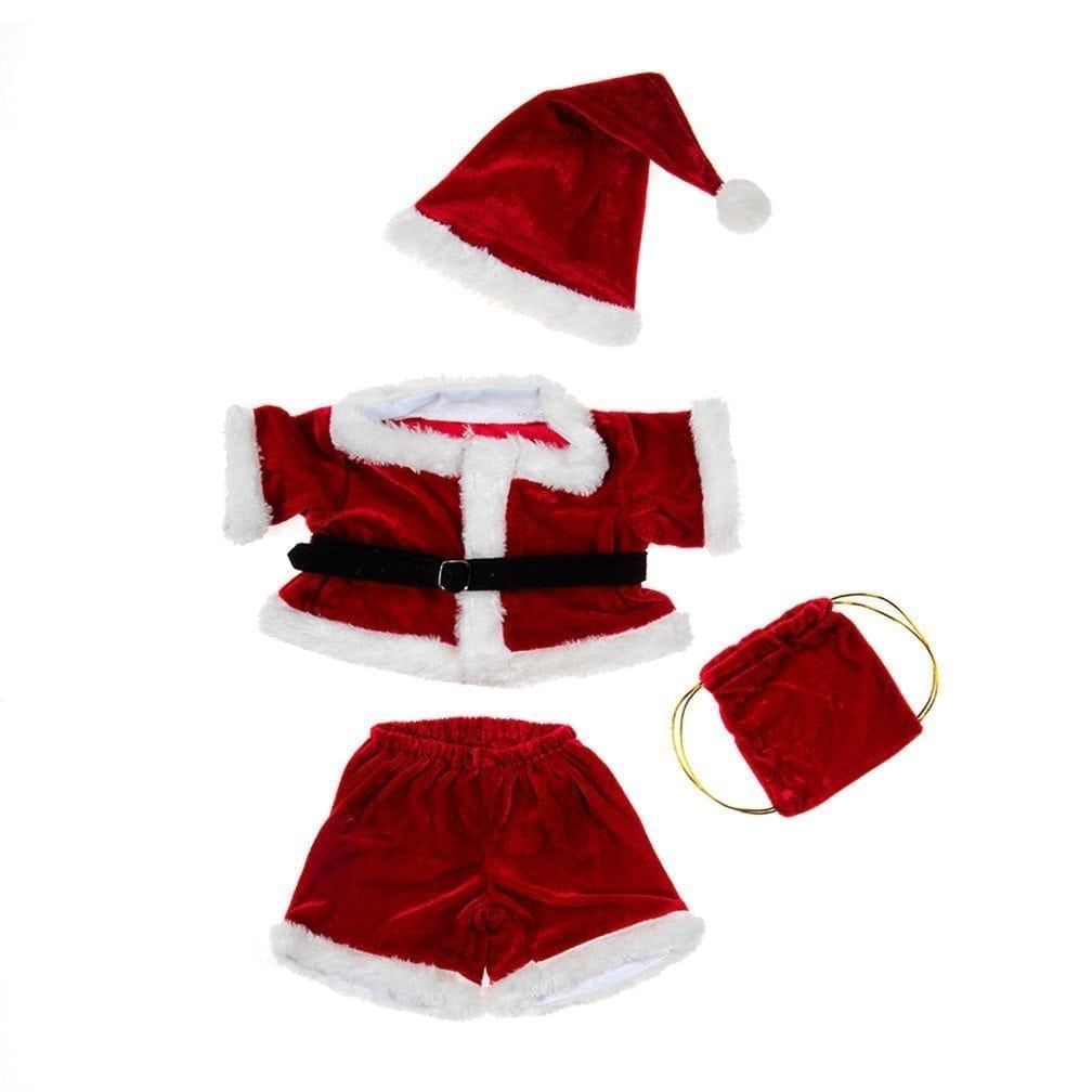 Santa clothes outfit for 16 inch teddy bears and other 16 inch stuffed animals.