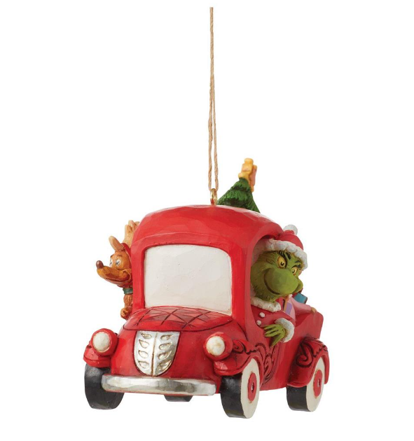 Grinch, Max and Cindy Lou in Red Truck Ornament
