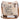 Canvas crossbody bag with 'Live Love Junk' text and cowhide accents on a white background