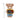 Teachers Are Magic teddy bear figurine next to ruler for height measurement.