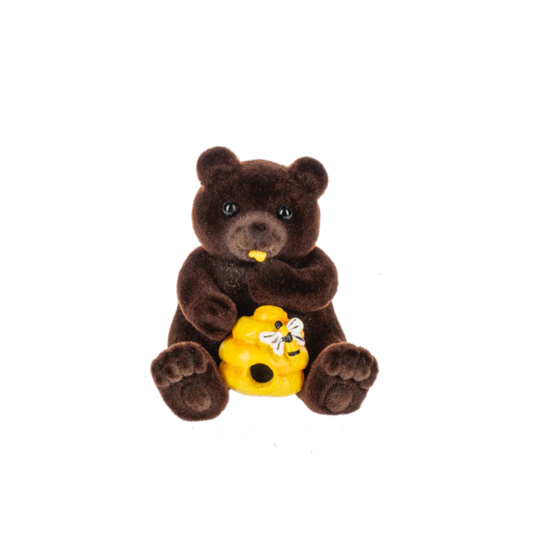 The Grizzly Honey Bear and Bee Charm Token with Pocket Card