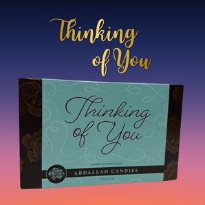 Abdallah Candies 5.5 oz Greeting card box of chocolates Asstd