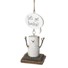 Toasted S'mores "Let's Get Toasted!" Ornament