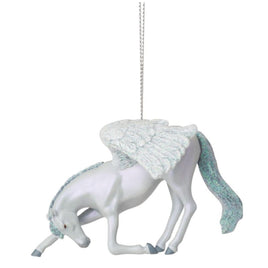 Trail of Painted Ponies Adoration White Horse Christmas Ornament
