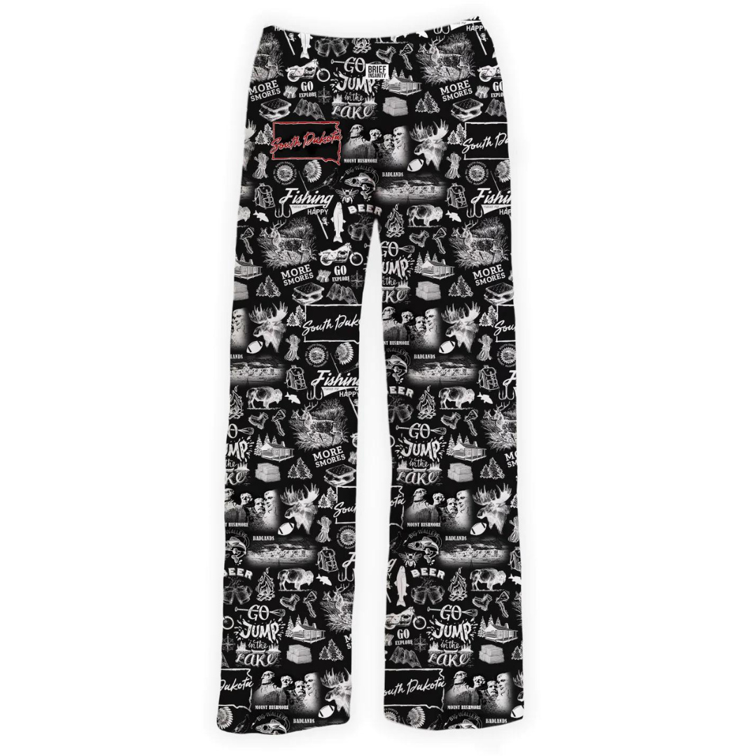 Lounge Pants - South Dakota Chalkboard PJ Pants